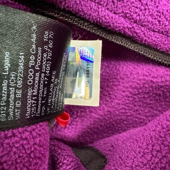 The North Face Women's Purple Athletic 1/4 Zip Fleece Activewear‎ Top Small/C38 - Picture 11 of 14
